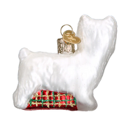 Old World Christmas Westie Glass Blown Ornament