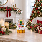 Gingerbread Family and Cupcake Musical Christmas Water Globe