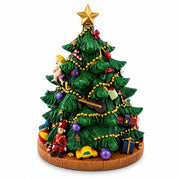 Tabletop Tree Spinning Musical Christmas Figurine