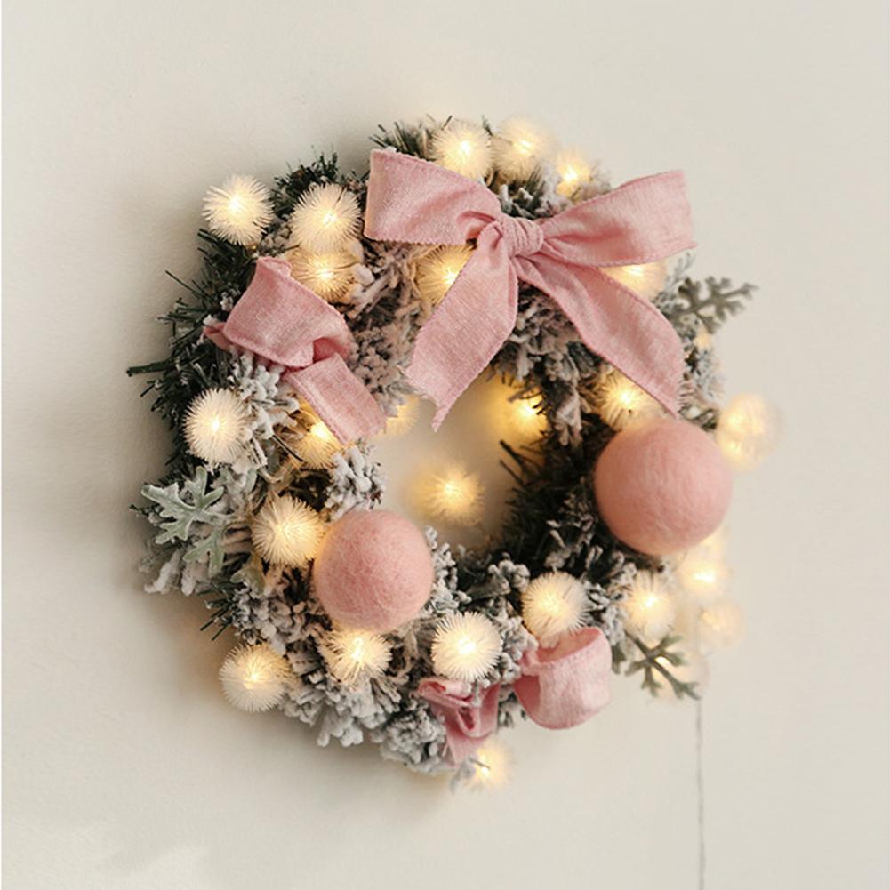 Christmas Artificial Rattan Flower Door Hanging Wreath - Christmas Trees USA