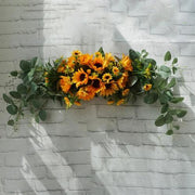 Artificial Wreath Door Threshold Flower DIY Half Wreath - Christmas Trees USA