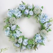 Artificial Wreath Door Threshold Flower DIY Half Wreath - Christmas Trees USA