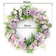 Artificial Wreath Door Threshold Flower DIY Half Wreath - Christmas Trees USA