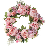 Artificial Wreath Door Threshold Flower DIY Half Wreath - Christmas Trees USA