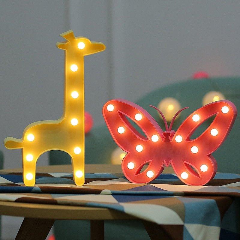 Animal Shaped Big LED Tabletop Night Light - Christmas Trees USA