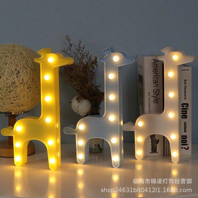 Animal Shaped Big LED Tabletop Night Light - Christmas Trees USA