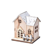 Christmas LED Light Wooden House Luminous Cabin - Christmas Trees USA