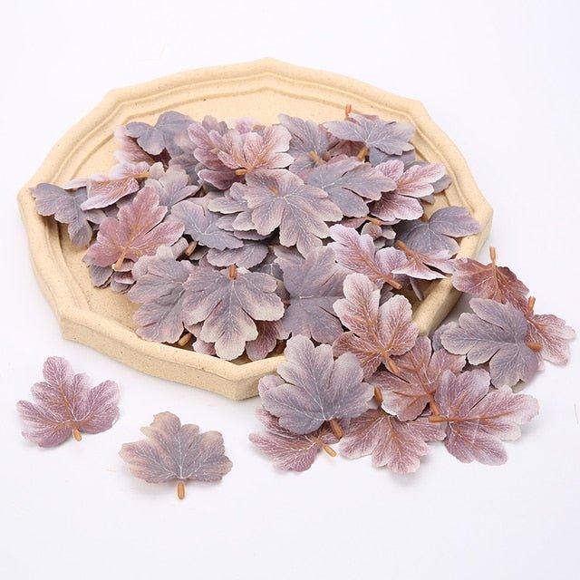 Artificial Maple Leaves For Christmas Decoration - Christmas Trees USA