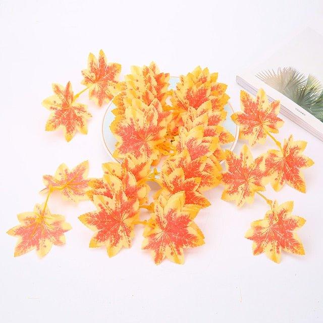 Artificial Maple Leaves For Christmas Decoration - Christmas Trees USA