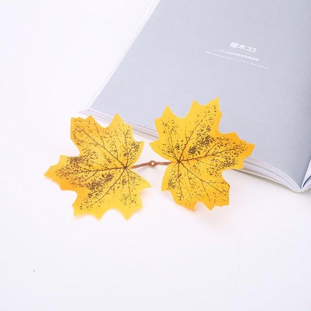 Artificial Maple Leaves For Christmas Decoration - Christmas Trees USA