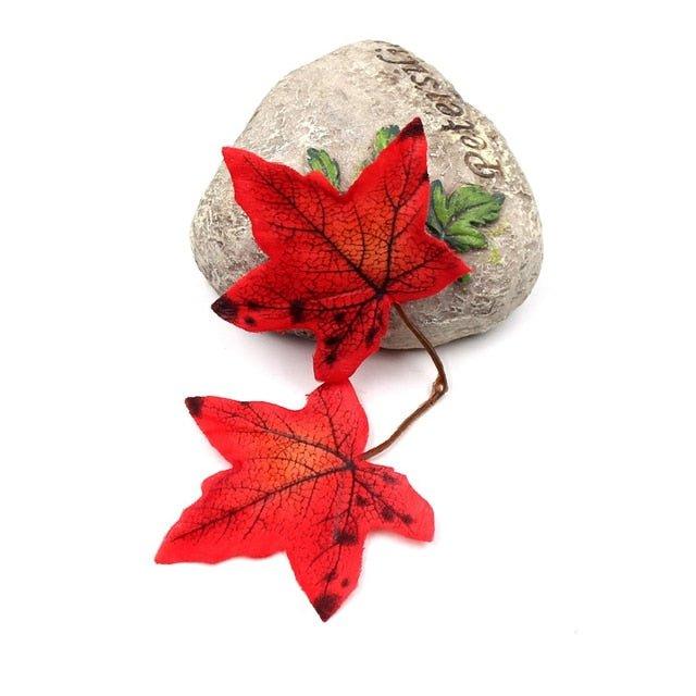 Artificial Maple Leaves For Christmas Decoration - Christmas Trees USA