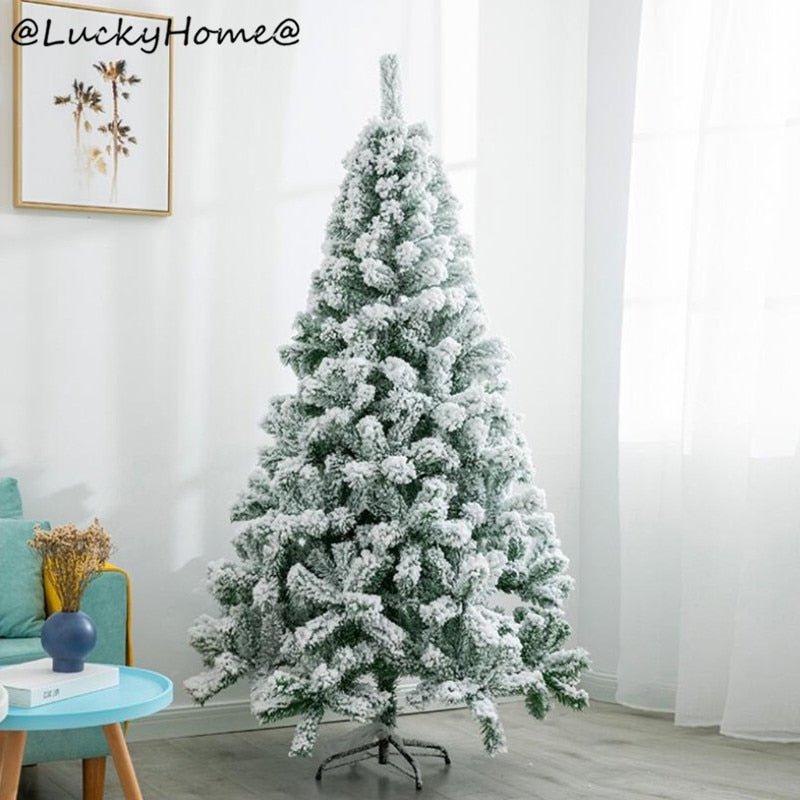 Artificial White Snowy Christmas Tree 150 CM - Christmas Trees USA