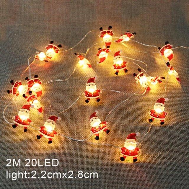 Christmas Decoration Snowman LED String Lights - Christmas Trees USA