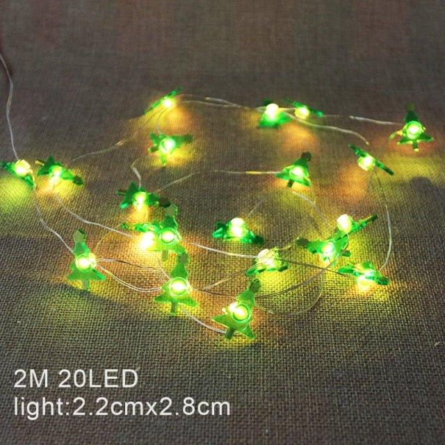 Christmas Decoration Snowman LED String Lights - Christmas Trees USA