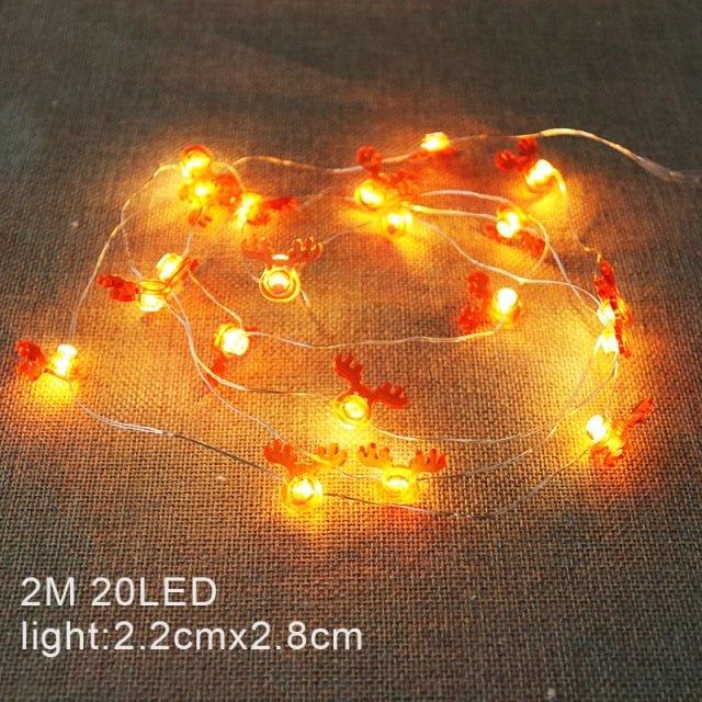 Christmas Decoration Snowman LED String Lights - Christmas Trees USA