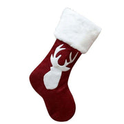 Christmas Deer Printed Stocking - Christmas Trees USA