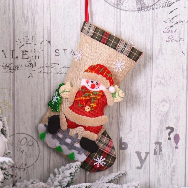 Christmas Deer Printed Stocking - Christmas Trees USA