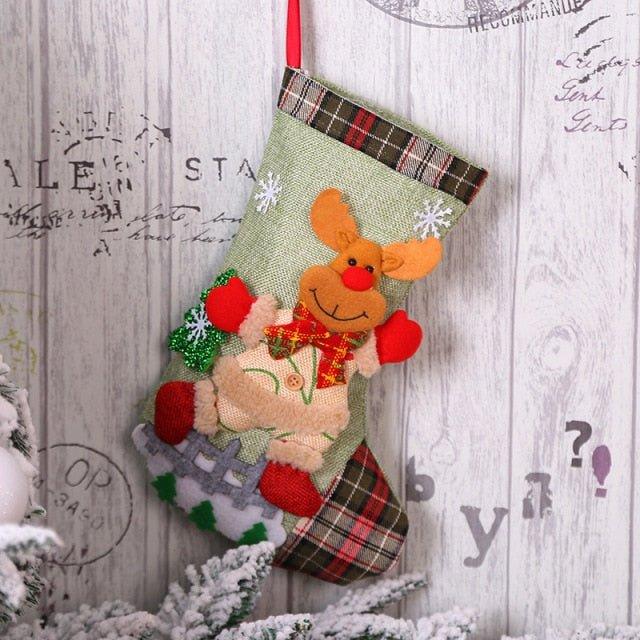 Christmas Deer Printed Stocking - Christmas Trees USA