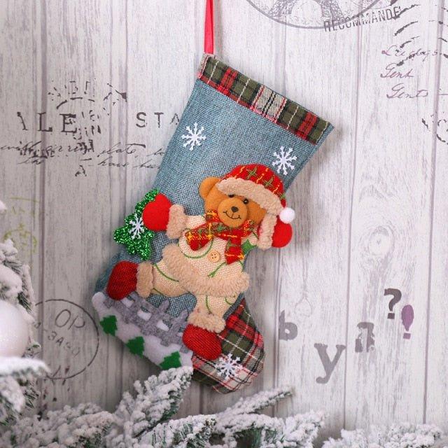 Christmas Deer Printed Stocking - Christmas Trees USA