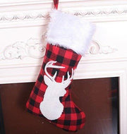 Christmas Deer Printed Stocking - Christmas Trees USA