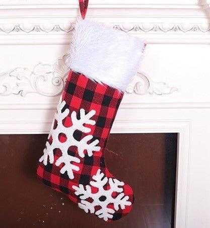 Christmas Deer Printed Stocking - Christmas Trees USA