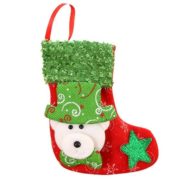 Christmas Deer Printed Stocking - Christmas Trees USA