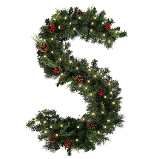 Christmas Alphabet Shaped Rattan Wreaths - Christmas Trees USA