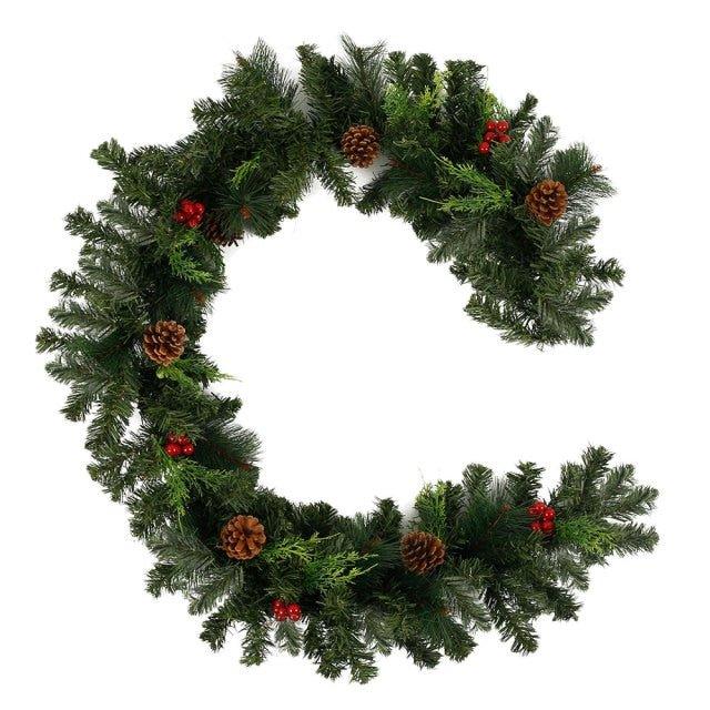 Christmas Alphabet Shaped Rattan Wreaths - Christmas Trees USA