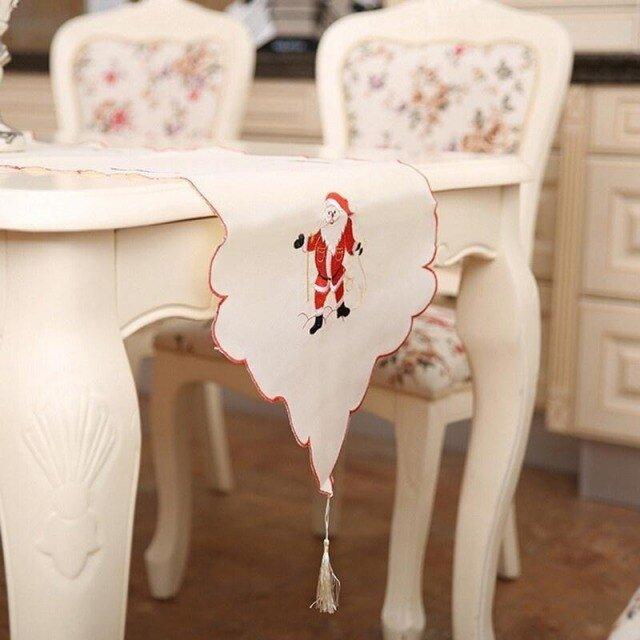 Christmas Fabric Printed Table Runner - Christmas Trees USA
