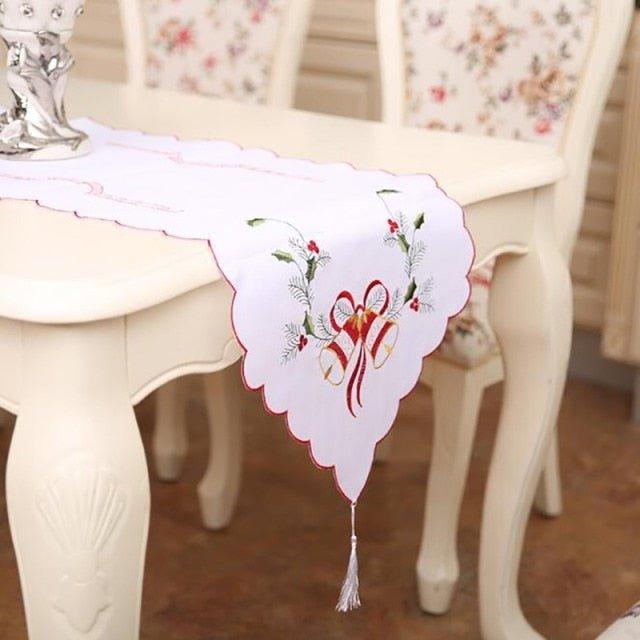 Christmas Fabric Printed Table Runner - Christmas Trees USA