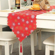 Christmas Fabric Printed Table Runner - Christmas Trees USA