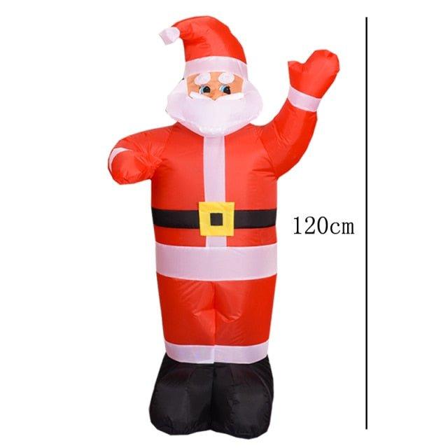 Christmas Inflatable Toy Snowman with Color Rotating LED Lights - Christmas Trees USA