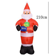 Christmas Inflatable Toy Snowman with Color Rotating LED Lights - Christmas Trees USA