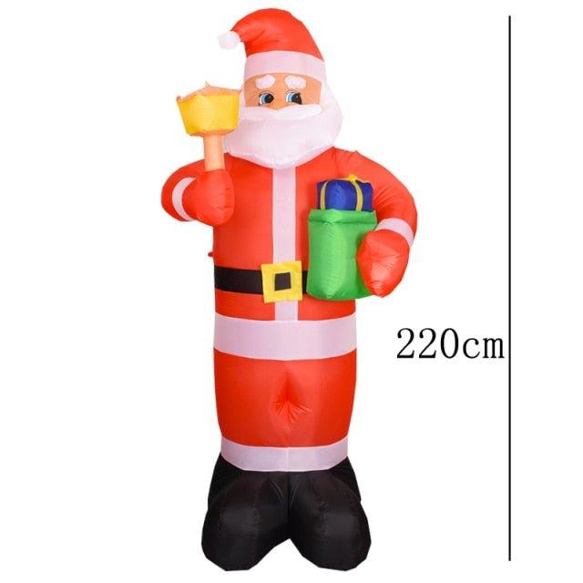 Christmas Inflatable Toy Snowman with Color Rotating LED Lights - Christmas Trees USA