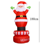 Christmas Inflatable Toy Snowman with Color Rotating LED Lights - Christmas Trees USA