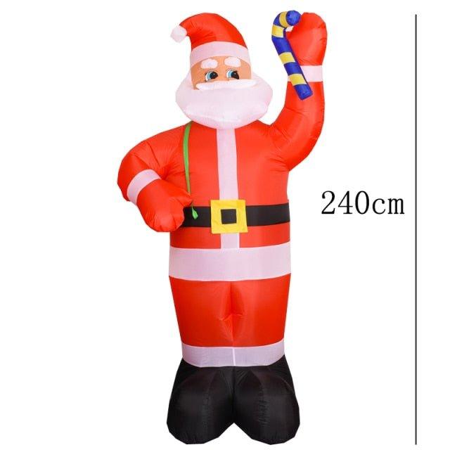 Christmas Inflatable Toy Snowman with Color Rotating LED Lights - Christmas Trees USA