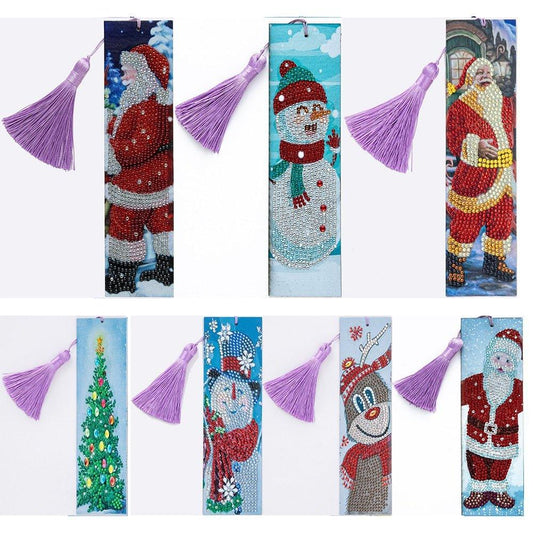 Christmas Diamond Painting Bookmark - Christmas Trees USA