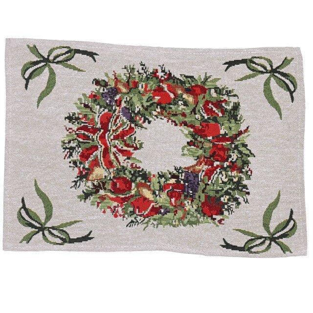 Christmas Household Knitted Fabric Table Coaster - Christmas Trees USA