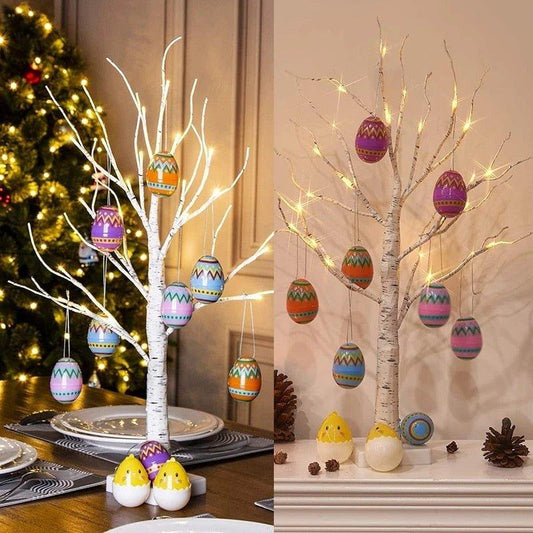 Birch Tree Led Light Easter Decorations For Home - Christmas Trees USA