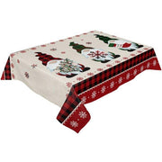 Christmas Elk Illustration Wedding Party Table Cloth - Christmas Trees USA