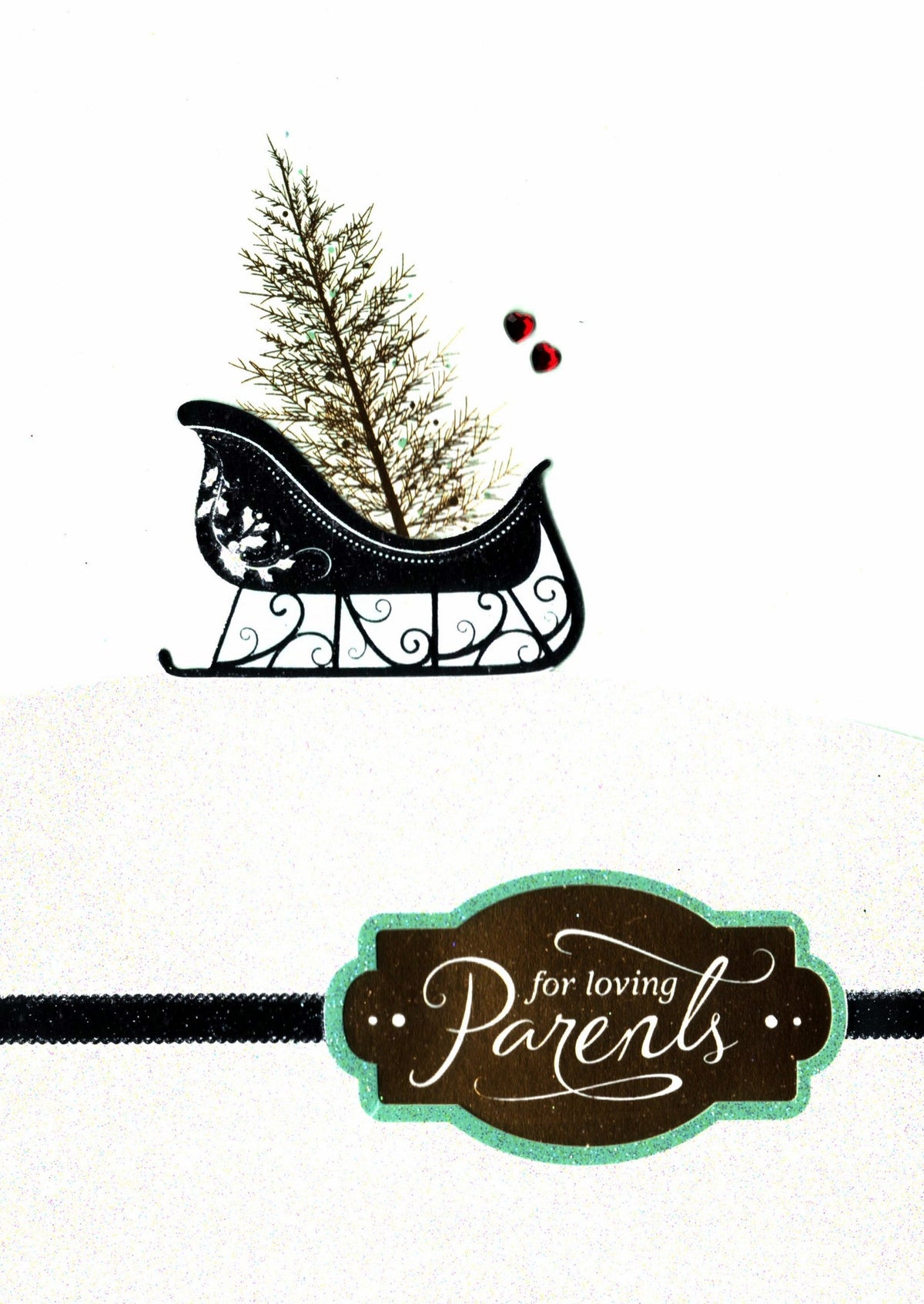 For Loving Parents Christmas Card