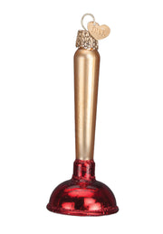 Old World Christmas Toilet Plunger