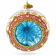 Vintage-Style Reflector on White Ball Christmas Ornament
