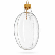 Set of 6 Clear Flat Disc Glass Christmas Ornaments 3 Inches