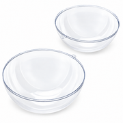 Set of 3 Clear Fillable Plastic Ball Christmas Ornament 4.7 Inches