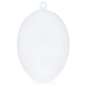 Set of 6 Clear Plastic Egg Ornaments 2.7 Inches