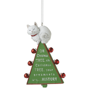 Oh Christmas Tree - Cat Christmas Ornament
