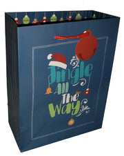 Christmas Lettering Medium Gift Bag- All the Way