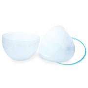 Set of 2 Transparent Jumbo Plastic Easter Eggs with Handles Large Size 10 Inches