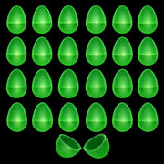Set of 24 Glow in the Dark Easter Eggs Fillable Plastic Eggs for Nighttime Egg Hunt Fun 2.25 Inches